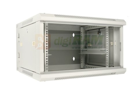 Extralink - szafka wisząca 19" 6U 600x600 AZH Szara