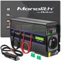 QOLTEC PRZETWORNICA NAPIĘCIA MONOLITH 1200 MS WAVE | 12V NA 230V | 600/1200W | USB