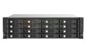 Qnap TL-R1620Sep-RP Expansion. 3U rackmount, 16x SAS 2.5"/3.5" SAS/SATA, 4 x SFF-8644 Mini-SAS HD ports, redundant PSU, without 