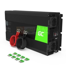 GREEN CELL PRZETWORNICA INV19 24V-230V 1500W/3000W CZYSTA SINUSOIDA