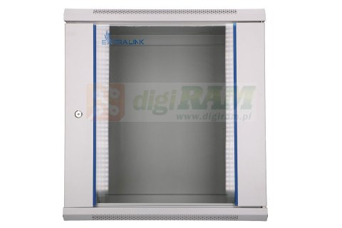 Extralink - szafka wisząca 19" 12U 600x600 Szara