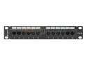 Patch panel Lanberg PPU5-9012-B (1U; 10"; kat. 5e; UTP; 12xRJ-45)