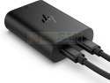 Zasilacz sieciowy HP 65W GaN Laptop Charger 2xUSB-C czarny 600Q7AA