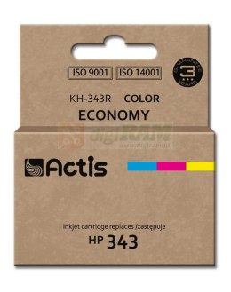 Tusz ACTIS KH-343R (zamiennik HP 343 C8766EE; Standard; 21 ml; kolor)