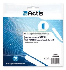 Actis KH-920BKR Tusz (zamiennik HP 920XL CD975AE; Standard; 50 ml; czarny)