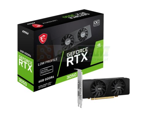 Karta graficzna MSI GeForce RTX 3050 LP 6GB OC GDDR6