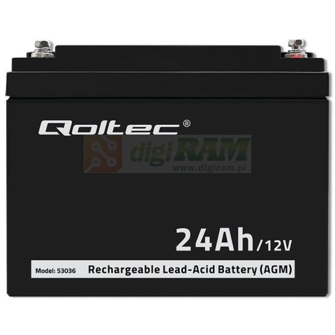 Akumulator AGM | 12V | 24Ah | max.7.2A Akumulator AGM | 12V | 24Ah | max.7.2A