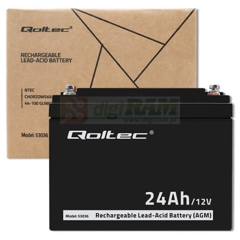 Akumulator AGM | 12V | 24Ah | max.7.2A Akumulator AGM | 12V | 24Ah | max.7.2A