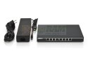 Switch Gigabit Desktop 8-portowy, 8x10/100/1000Mbps PoE+ af/at 135W, Metalowa obudowa