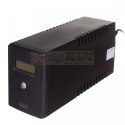 Zasilacz awaryjny UPS Line-Ineractive LCD, 600VA/360W, 1x12V/7Ah, AVR, 2xSCHUKO, USB, RJ11