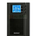 Zasilacz awaryjny UPS, on-line, czysta fala sinusoidalna, 1KVA, 800W, LCD, USB