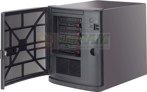 Supermicro CSE-721TQ-350B Mini-tower chassis w/ 4x 3.5