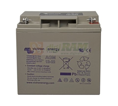 Victron Energy 12V/22Ah AGM Deep Cycle Batt.