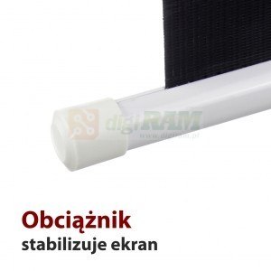 Ekran elektryczny 100 cali FS-100 4:3 203x152cm z pilotem Ekran elektryczny 100 cali FS-100 4:3 203x152cm z pilotem