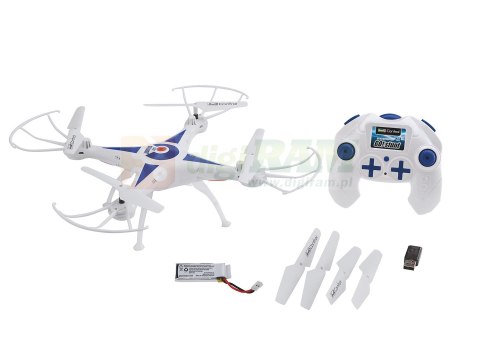 Revell GO! STUNT 4 wirn. Quadcopter 380 mAh Niebieski, Biały