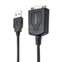 StarTech.com 1P3FPC-USB-SERIAL zmieniacz płci / kabli DB-9 USB Type-A (4 pin) USB 2.0 Czarny