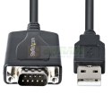 StarTech.com 1P3FPC-USB-SERIAL zmieniacz płci / kabli DB-9 USB Type-A (4 pin) USB 2.0 Czarny