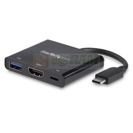 StarTech.com CDP2HDUACP stacja dokująca Przewodowa USB 3.2 Gen 1 (3.1 Gen 1) Type-C Czarny