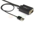 StarTech.com VGA2HDMM2M adapter kablowy 2 m USB Type-A + VGA (D-Sub) HDMI Typu A (Standard) Czarny