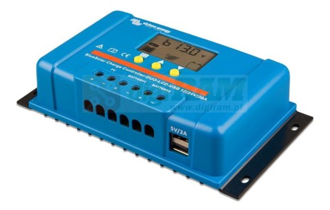 Victron Energy Regulator PWM DUO LCD&USB 12/24V-20A