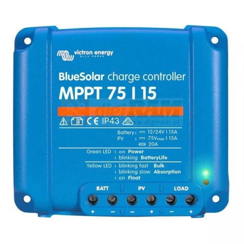 Victron Energy Regulator ładowania Blue Solar MPPT 75V/15A