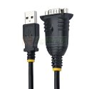 StarTech.com 1P3FP-USB-SERIAL zmieniacz płci / kabli DB-9 USB Typu-A Czarny