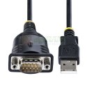 StarTech.com 1P3FP-USB-SERIAL zmieniacz płci / kabli DB-9 USB Typu-A Czarny