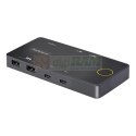 StarTech.com C2-H46-UC2-PD-KVM przełącznik KVM Czarny