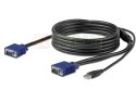 StarTech.com RKCONSUV10 kabel KVM Czarny 3 m