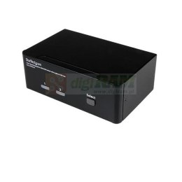 StarTech.com SV231DPDDUA przełącznik KVM Czarny