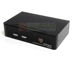 StarTech.com SV231DVIUA przełącznik KVM Czarny