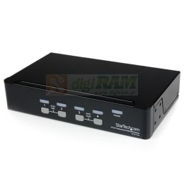 StarTech.com SV431USB przełącznik KVM Możliwości montowania w stelażu Czarny