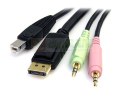 StarTech.com DP4N1USB6 kabel KVM Czarny 1,829 m