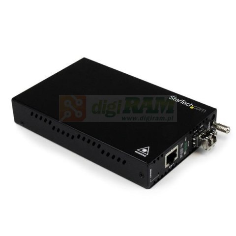 StarTech.com ET91000LCOAM konwerter sieciowy 1250 Mbit/s 850 nm Multifunkcyjny Czarny