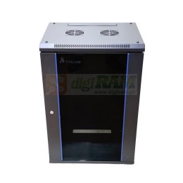 Extralink 15U 600x450 Czarna | Szafa rack | montowana na ścianie