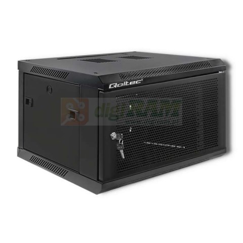 QOLTEC SZAFA RACK 19" | 6U | 600X370X600 | PERFOROWANE DRZWI