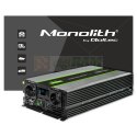 QOLTEC PRZETWORNICA NAPIĘCIA MONOLITH | 3000W | 6000W | 24V NA 230V | CZYSTY SINUS | LCD