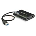 StarTech.com USB32DP24K60 zewnętrzna karta graficzna usb 4096 x 2160 px Czarny