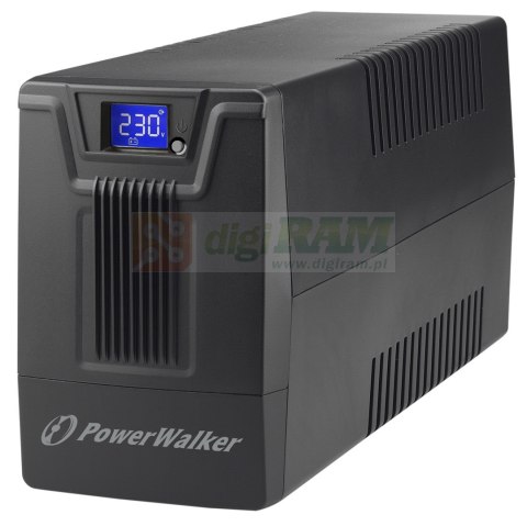 PowerWalker VI 600 SCL FR Technologia line-interactive 0,6 kVA 360 W 2 x gniazdo sieciowe