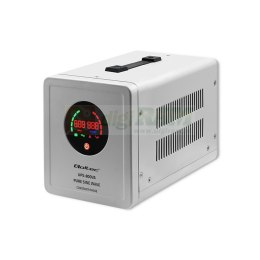 Qoltec 50718 Zasilacz awaryjny Pure Sine Wave UPS | 800VA | 560W | Stała faza | Szary