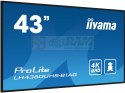 Iiyama LH4360UHS-B1AG signage display Cyfrowa tablica A 108 cm (42.5") LED Wi-Fi 500 cd/m2 4K Ultra HD Czarny Procesor wbudowany