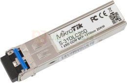 Mikrotik S-31DLC20D moduł przekaźników sieciowych 1250 Mbit/s SFP 1310 nm