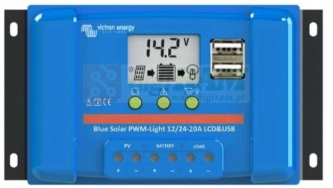 Victron Energy PWM-LCD&USB 12/24V-20A