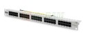 Digitus Panel krosowy (patch panel) ISDN 19" 50x RJ45 (8P4C), LSA poziom, kat.3, nieekranowany, 1U, szary