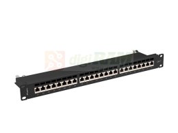 Lanberg patch panel 24 port 1U Kat.7 FTP Czarny PPS7-1024-B