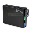 StarTech.com MCM110SC2 konwerter sieciowy 100 Mbit/s 1310 nm Multifunkcyjny Czarny