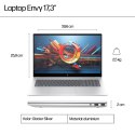 HP ENVY 17-da0003nw Ultra 7 155H 17,3"FHD Touch AG IPS 300nits 32GB DDR5 SSD1TB Intel Arc 5MP W11Pro 2Y Glacier Silver