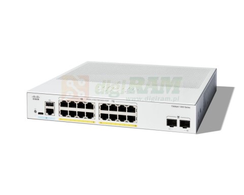 Cisco C1300-16P-2G -16P-2G Managed Switch, 16