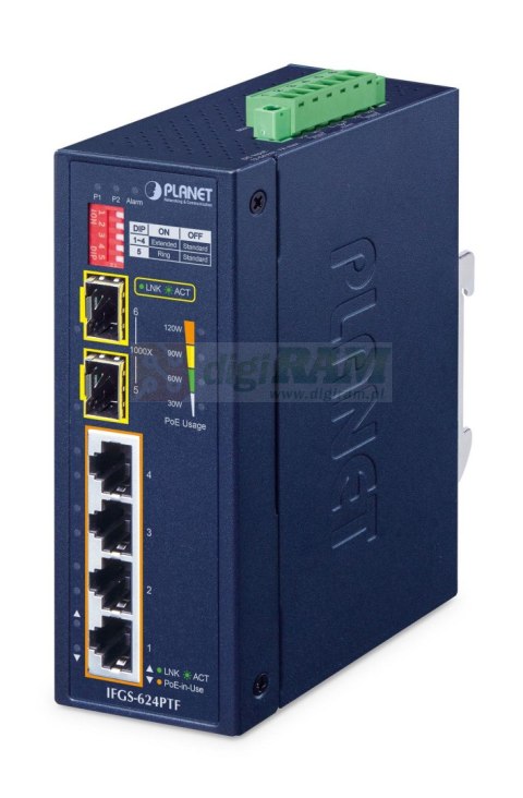 Planet IFGS-624PTF IP40 Industrial 4-Port