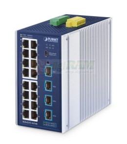 Planet IGS-4215-16T4X IP30 Industrial L2/L4 16-Port